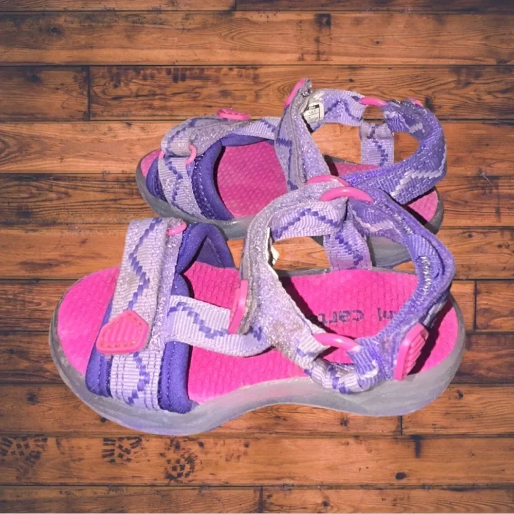 5 for $25🔥Carter's Hot‎ Pink/ Purple Sandals Girls Size 5